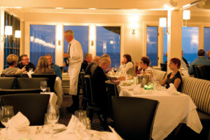 The dining room of Ocean at Cape Arundel Inn and Resort