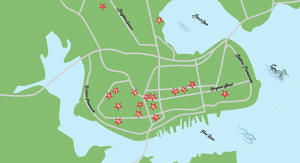 Star Map of Portland
